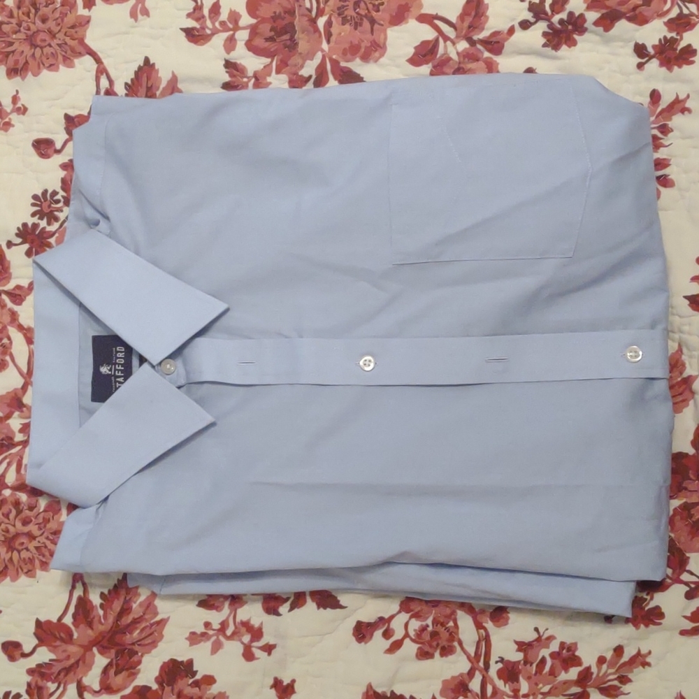 NWOT Stafford men's dress shirt long sleeved 17.5